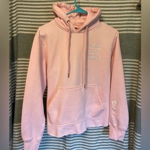 Armed With Hustle Pink Cropped Gym‎ Hoodie Size M
